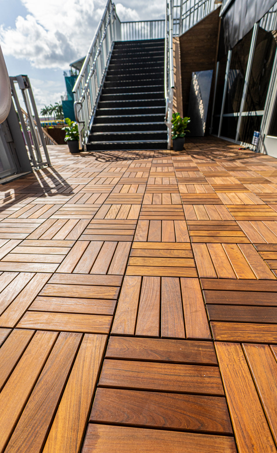 Ipe Deck Tiles 12" x 12" - 10 Tiles Per Unit