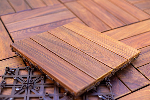 Ipe Deck Tiles 12" x 12" - 10 Tiles Per Unit