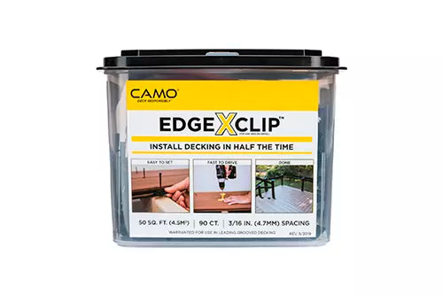 Camo Edge X Clip Hidden Deck Fasteners 90 ct - 50 sq ft