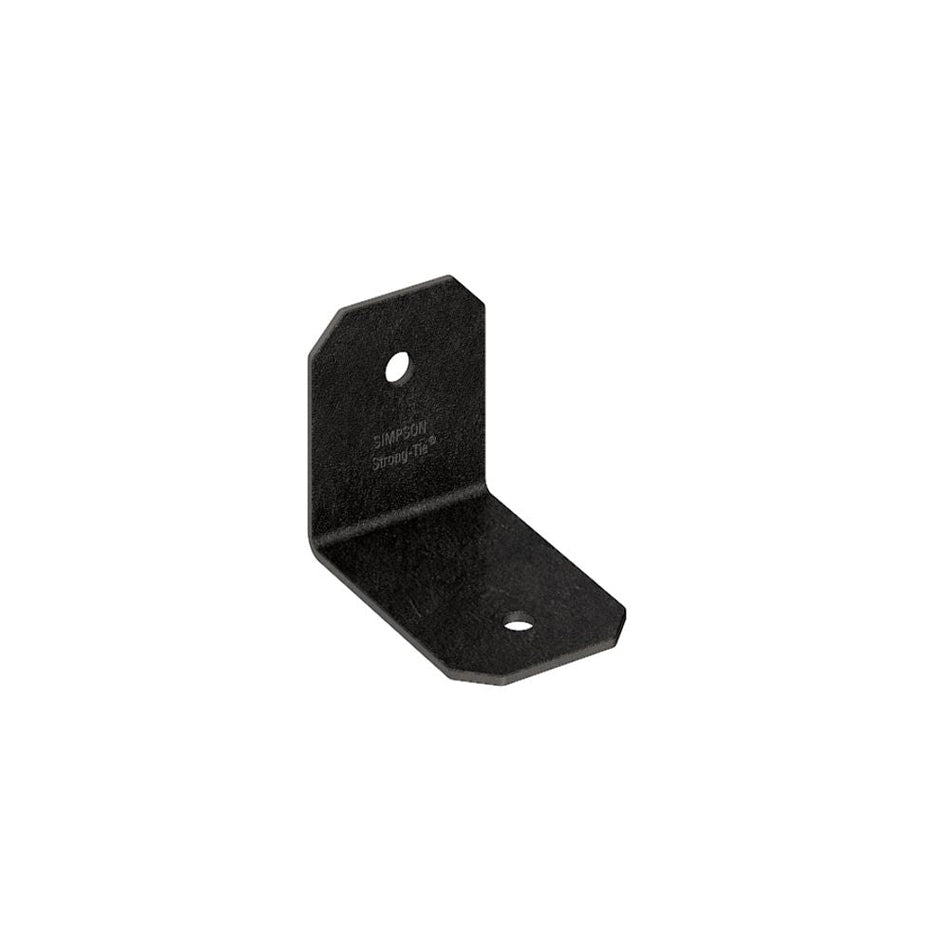 Simpson Strong Tie APVA21, Outdoor Accents Avant Collection, ZMAX, Black Powder-Coated 90º Angle for 2X