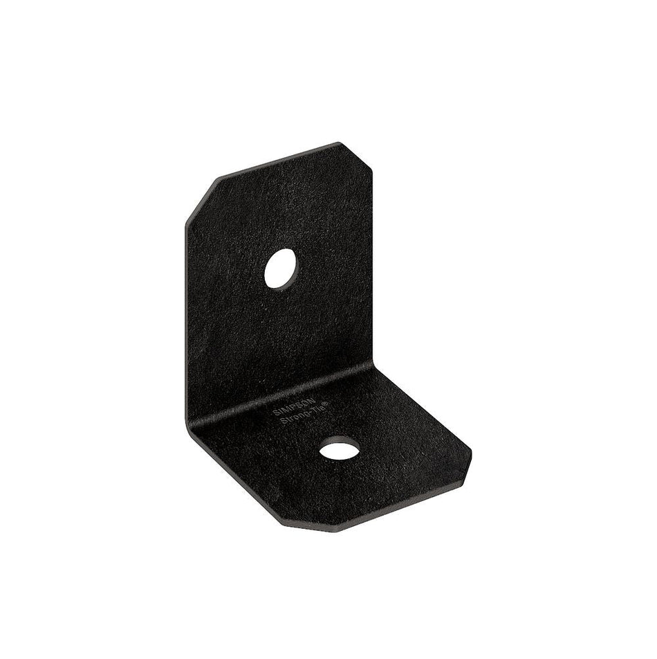 Simpson Strong Tie APVA4, Outdoor Accents Avant Collection, ZMAX, Black Powder-Coated 90º Angle for 4X