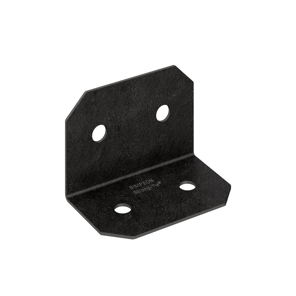 Simpson Strong Tie APVA6, Outdoor Accents Avant Collection, ZMAX, Black Powder-Coated 90º Angle for 6X